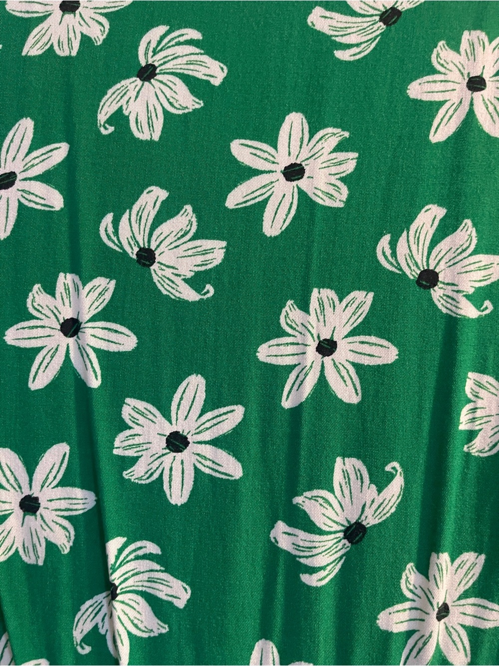 Ava & Viv Green Floral Button-Front Midi Dress - Picture 6 of 7